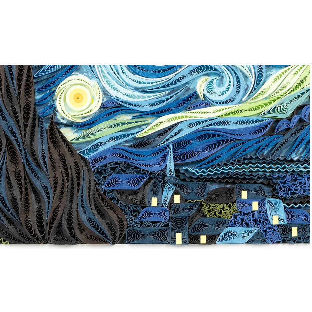 Starry Night, Van Gogh Quilling Card - Image 2