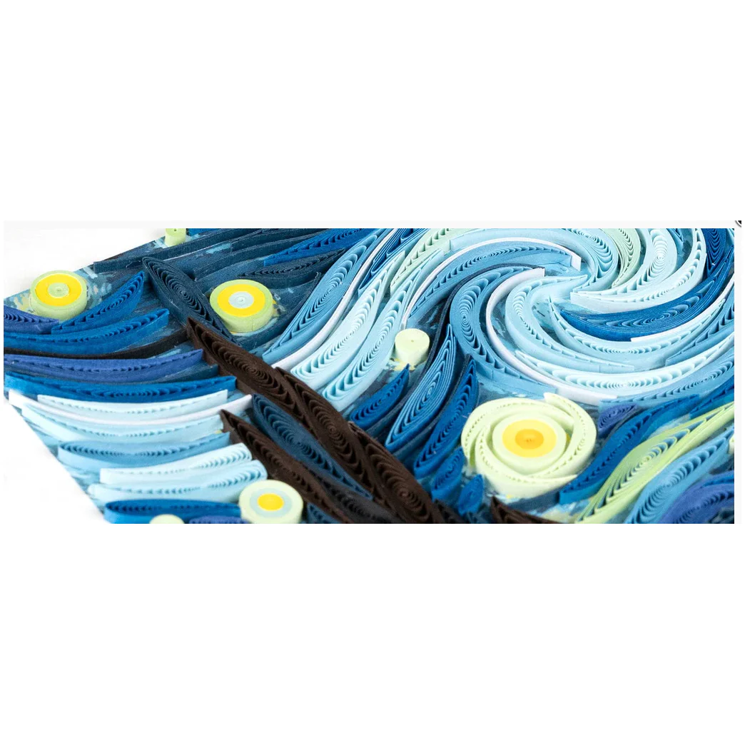 Starry Night, Van Gogh Quilling Card - Image 3