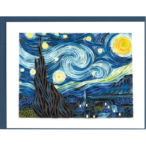 Starry Night, Van Gogh Quilling Card - Image 4