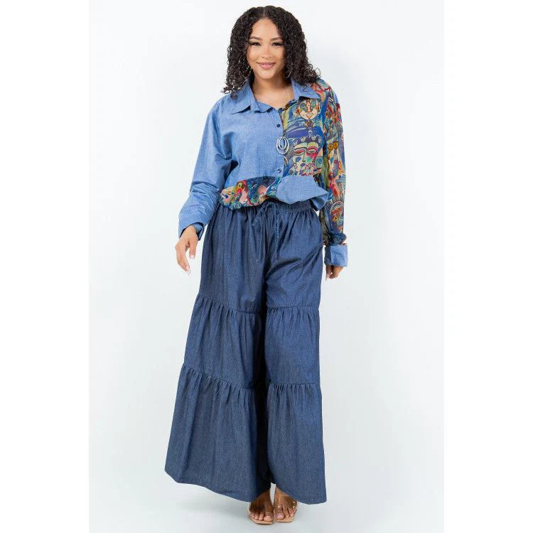 Sterling Styles Ava Denim Big Shirt - Image 4