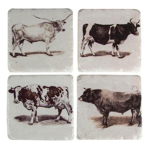 Texas Bovine Coasters (Set of 4) (RMCSBV) - Image 2
