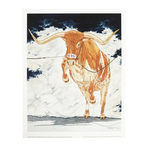 "Texas Fight" Limited Edition Print by Cathy Munson - Image 2