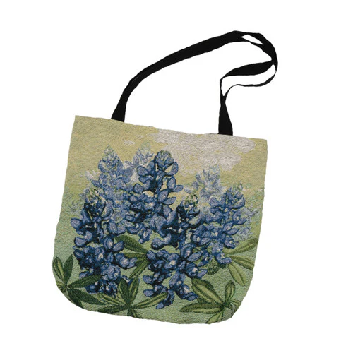 Texas Hill Country Bluebonnet Tapestry Tote (C-OTBLBN) - Image 2