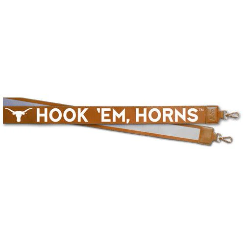 Texas Longhorn 2" Woven Hook 'em/Logo Bag Strap (St21TEX) BO - Image 2