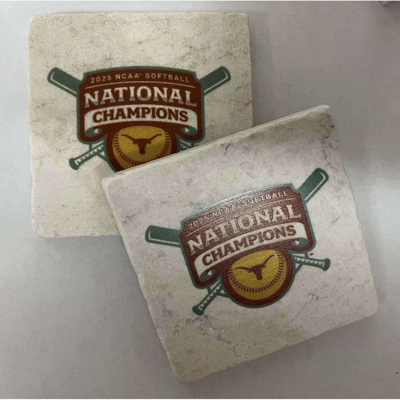 Texas Longhorn 2025 Softball National Champions Coasters (Set of 2) - Image 3