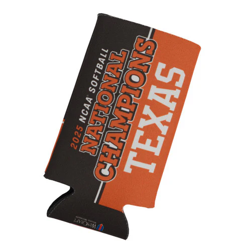 Texas Longhorn 2025 Softball National Champions Slim Can Cooler - Image 3