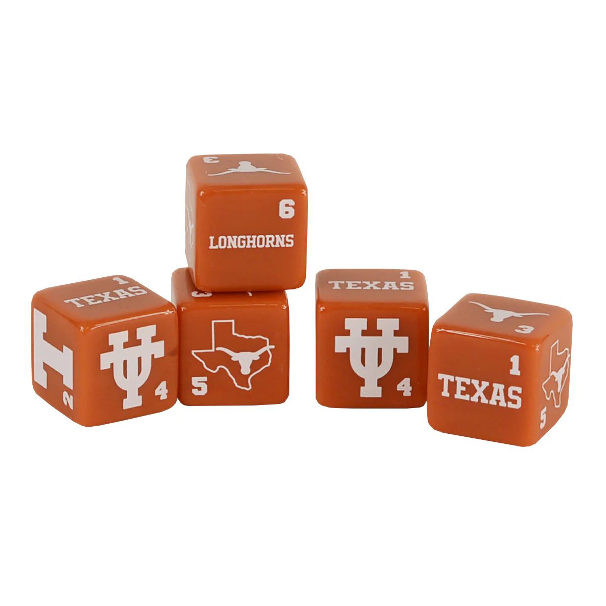 Texas Longhorn 6 Dice Set (UTX33140) - Image 2