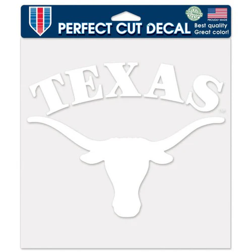 Texas Longhorn 8 X 8 Arch TEXAS Over Logo Decal (25805061) WHT - Image 2
