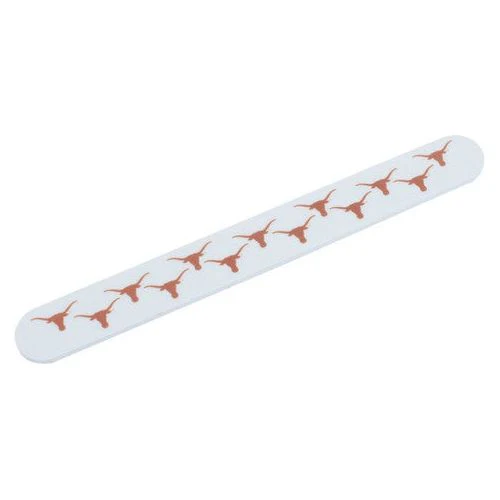 Texas Longhorn All Over logo White 7" Nail File (03346) - Image 2