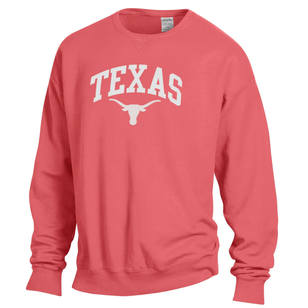 Texas Longhorn Arch Applique Pullover Crew Sweatshirt (4 Colors) - Image 3