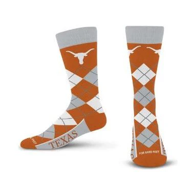 Texas Longhorn Argyle Remix Mid-Calf Sock - Image 2