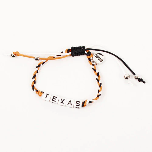 Texas Longhorn Braided Word Bracelet (J102) - Image 2