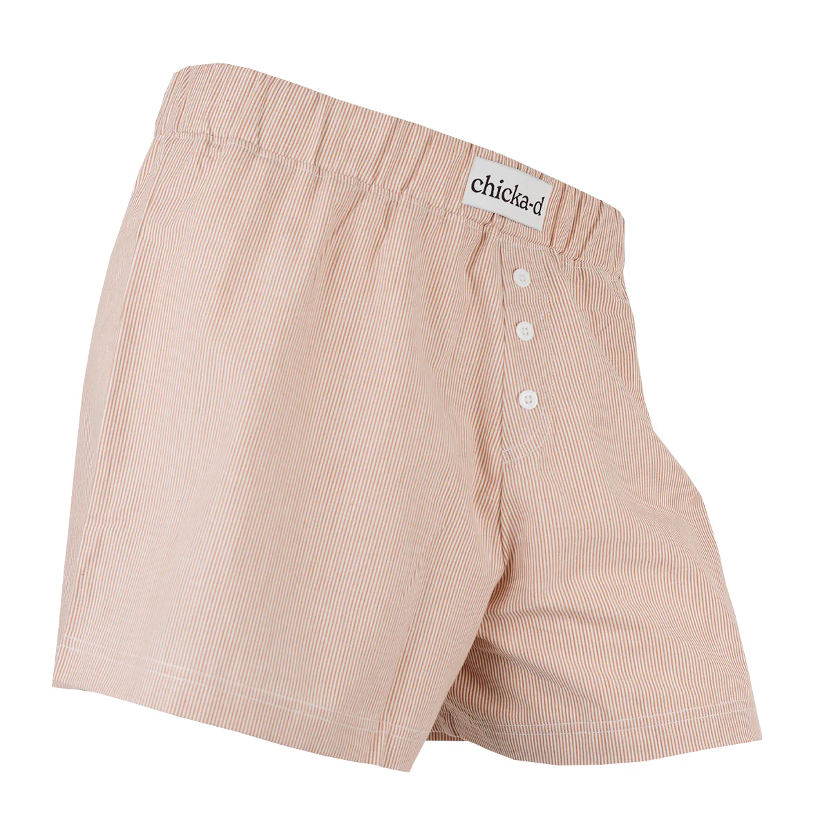 Texas Longhorn Chicka-D Seersucker Stripe PJ Boxer Shorts (533-02-000)(Burnt Orange)