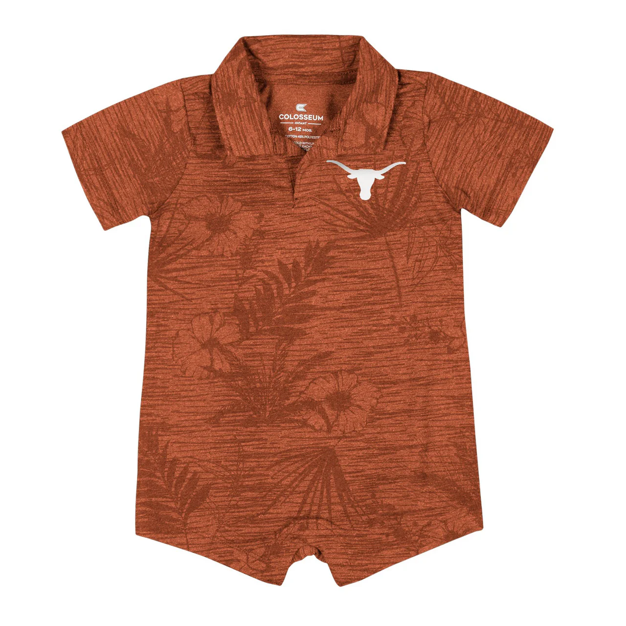 Texas Longhorn Colosseum Infant Fern Romper (BO)