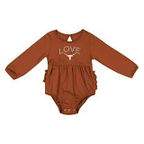 Texas Longhorn Colosseum Katinka Infant Ruffle Onesie (BO)