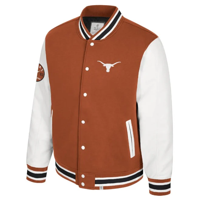 Texas Longhorn Colosseum Men's Grand Tour Letterman Jacket (COUJ11980)