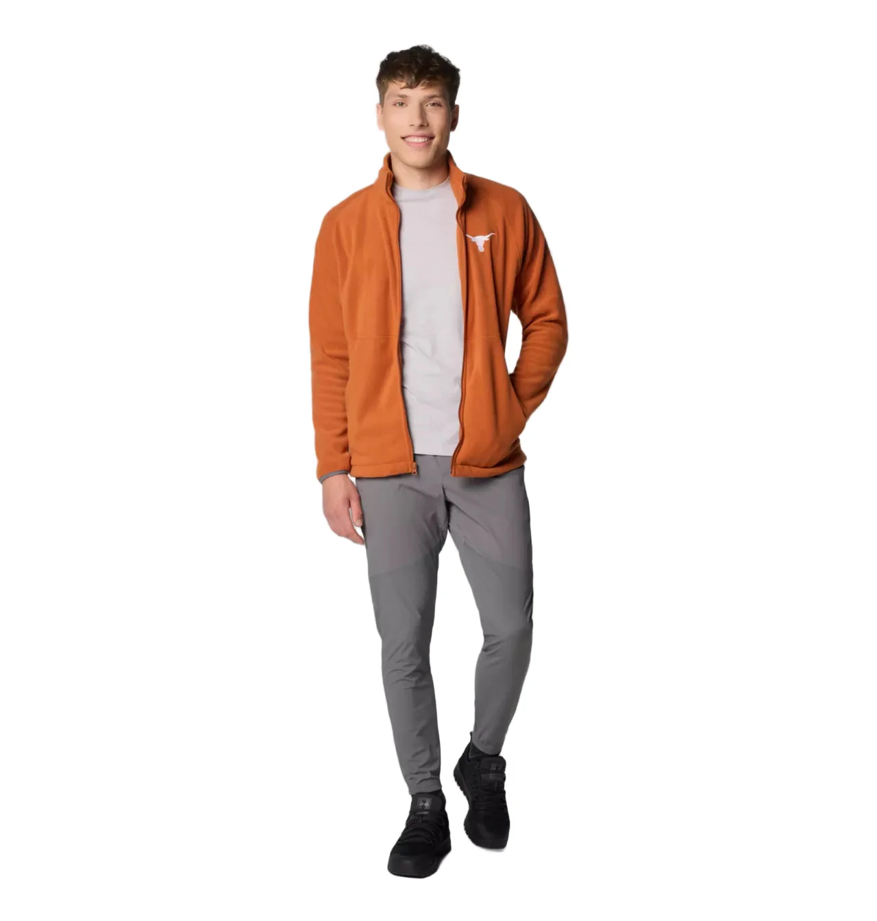 Texas Longhorn Columbia Men's Flanker IV Fleece Jacket (Cedar) - Image 3