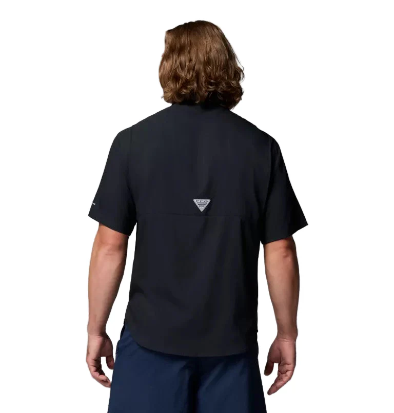 Texas Longhorn Columbia Tamiami Vault Short Sleeve Shirt (BLK) - Image 3
