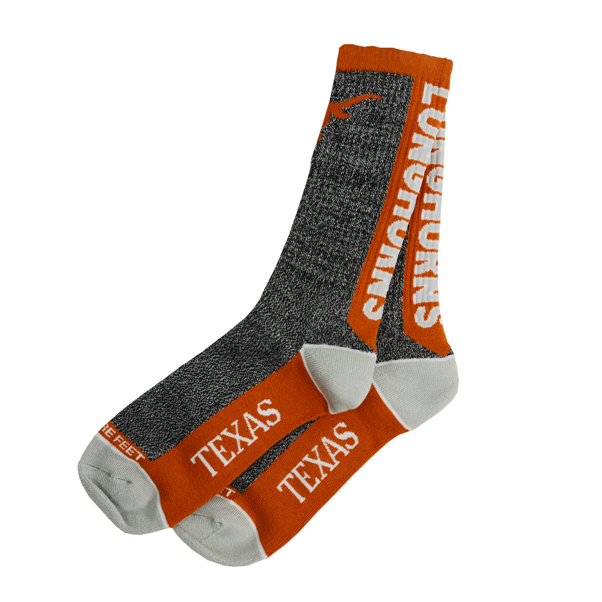 Texas Longhorn For Bare Feet Men's Marble MVP Socks (577mar)