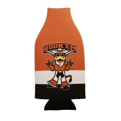 Texas Longhorn Howdy Hook 'em Zip Bottle Cooler (10154CP) - Image 3