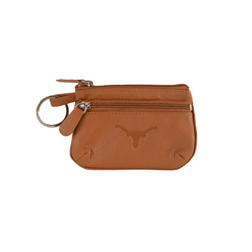 Texas Longhorn Leather Embossed Coin Case with ID (701LTN) - Image 3