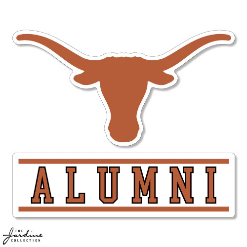 Texas Longhorn Logo ALUMNI Vinyl Sticker - Image 2