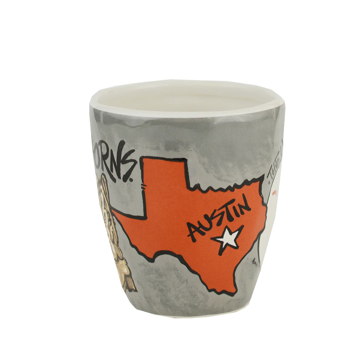 Texas Longhorn Magnolia Ceramic Texas Artwork Mug - Image 2
