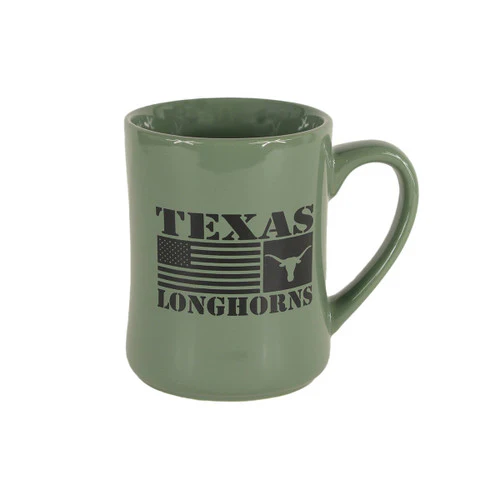 Texas Longhorn Military Green Flag Mug (4544MIL) - Image 2