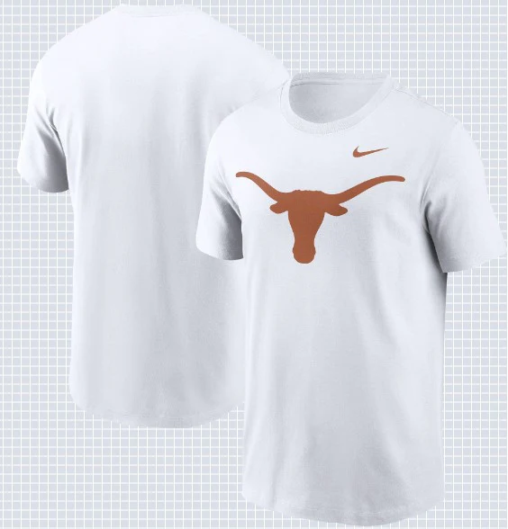 Texas Longhorn Nike Mens' Dri-Fit Single Logo Tee (2 Colors) - Image 2