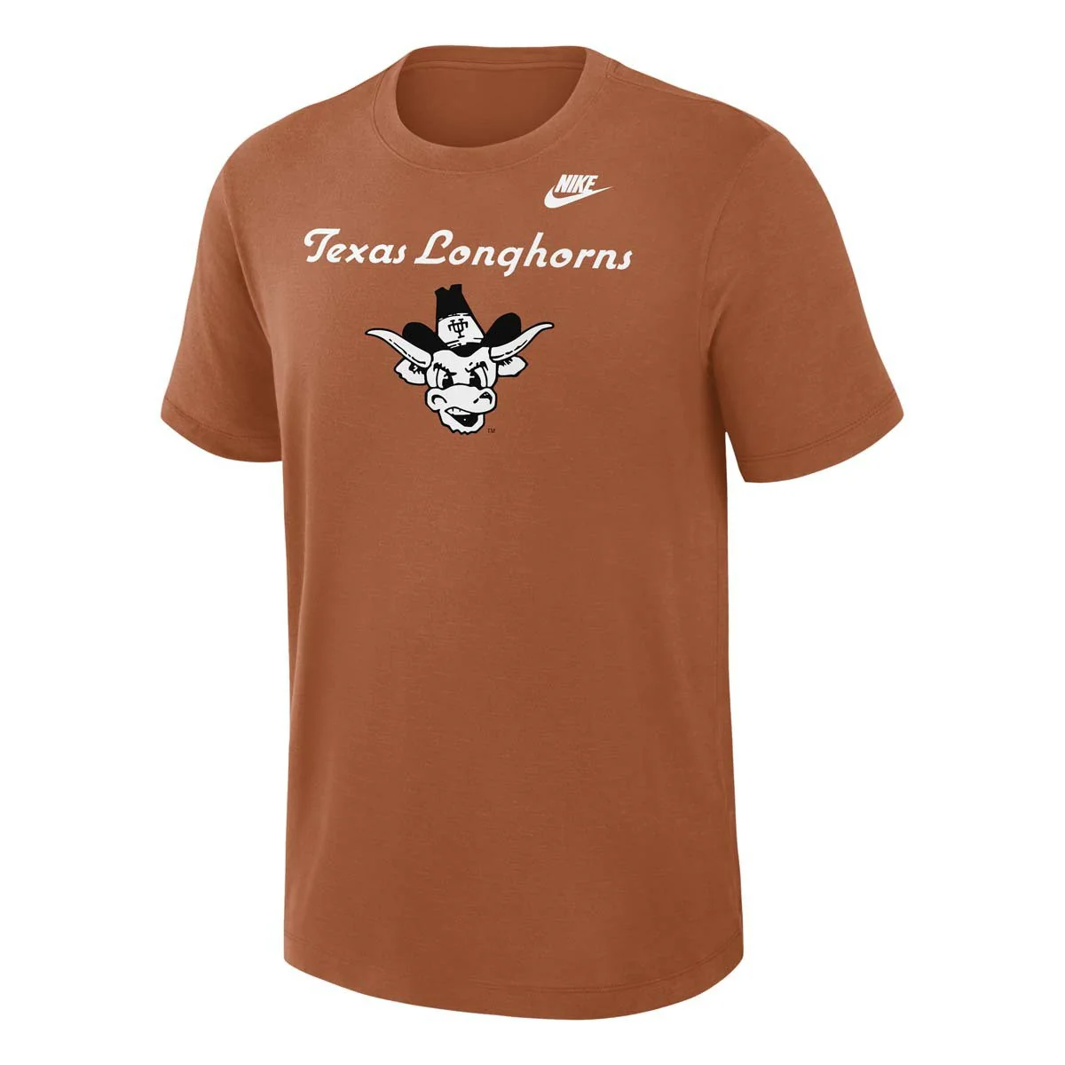 Texas Longhorn Nike Men's Legacy Script Over Vintage Bevo Tee (BORNGE)