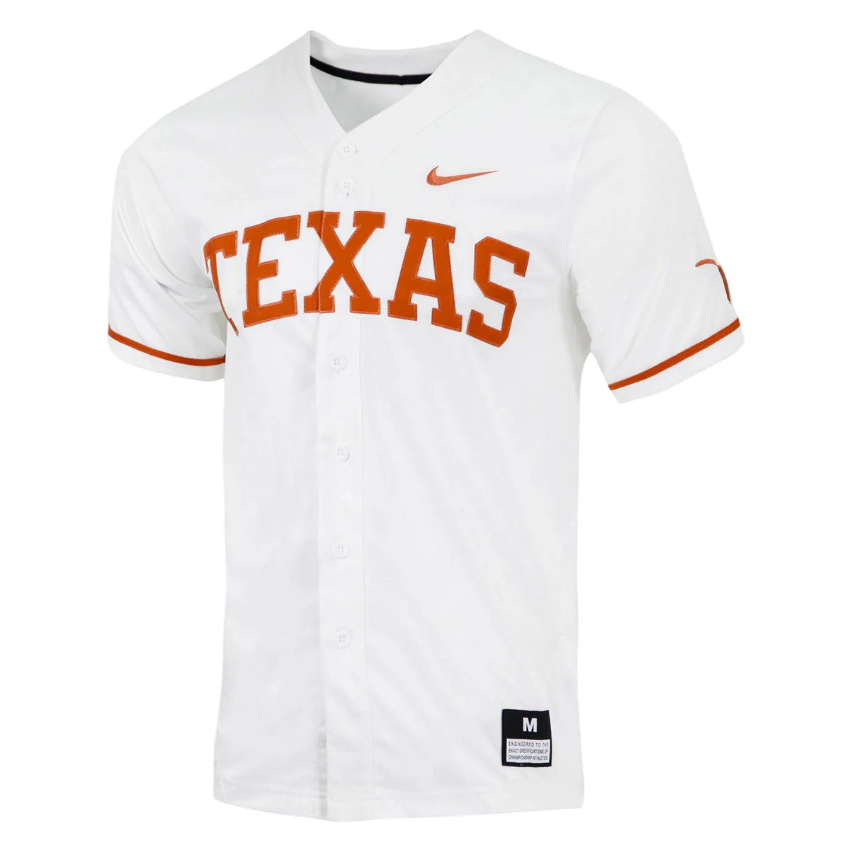 Texas Longhorn Nike Replica Baseball Jersey (UNBB-0Dal-Txe-OYS) (White)