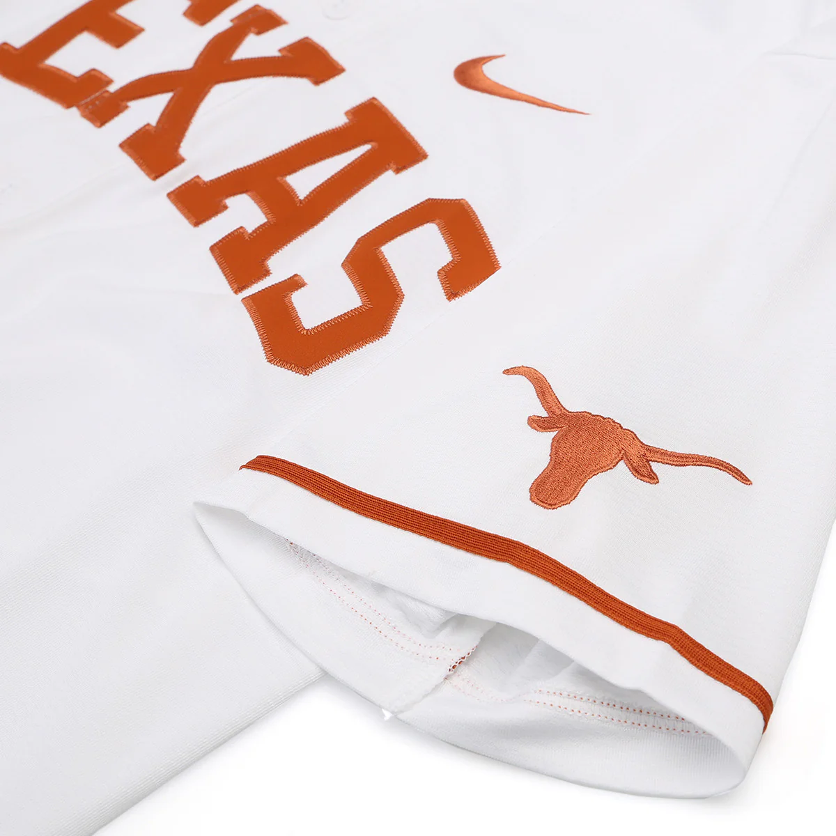 Texas Longhorn Nike Replica Baseball Jersey (UNBB-0Dal-Txe-OYS) (White) - Image 3