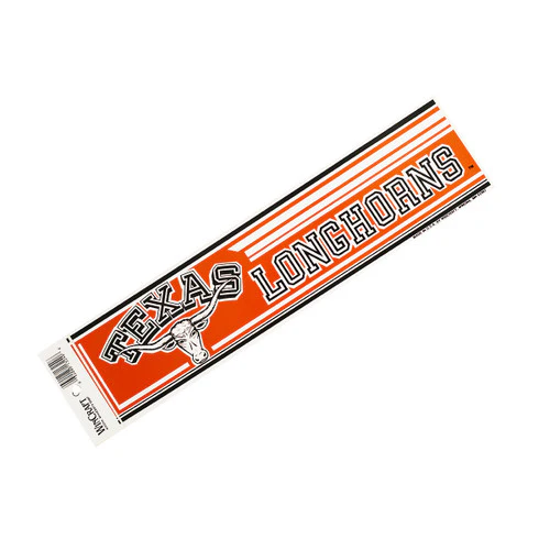 Texas Longhorn Old School 3D Sticker (3DLONGHORNSTICKER) - Image 2