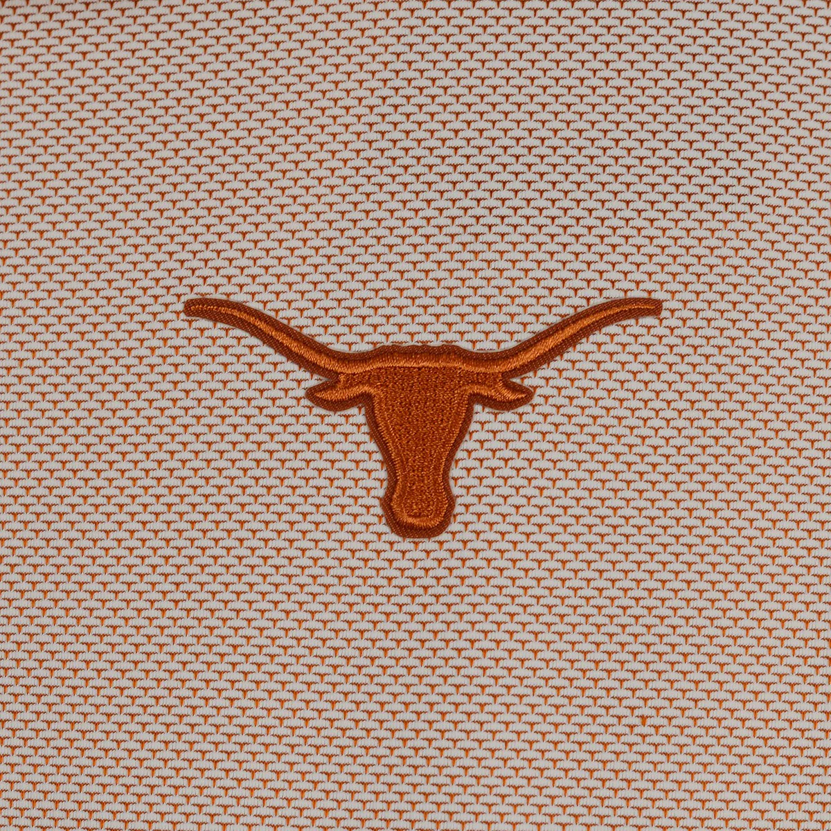 Texas Longhorn Pave Jacquard  Embroidered Logo Polo(10580282C)(BurntOrange) - Image 2