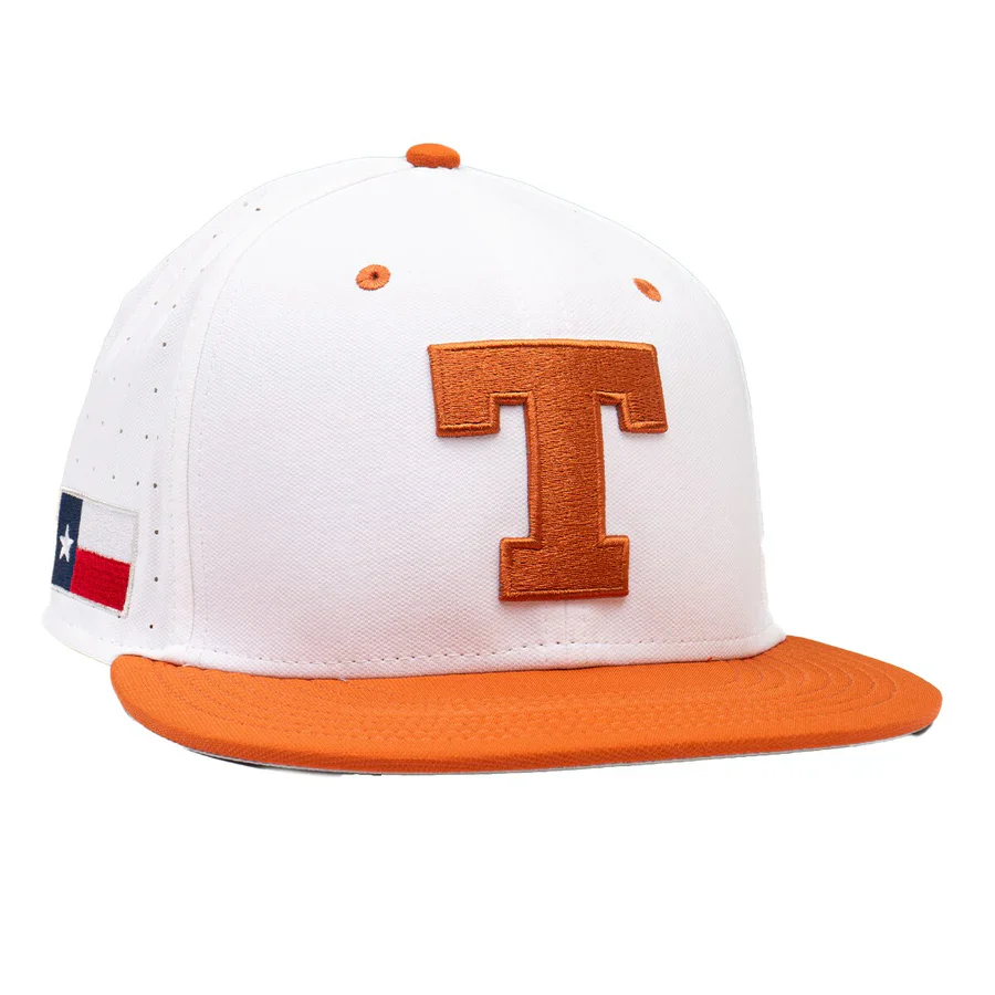 Nike Texas Longhorn True Fitted-On Field Baseball Cap (White)(NC-14-81F-TXE-J26) - Image 4