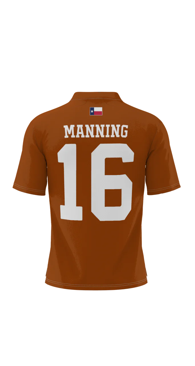 Texas Longhorn Prosphere SEC Manning 16 Football Jersey (S0662-5B)
