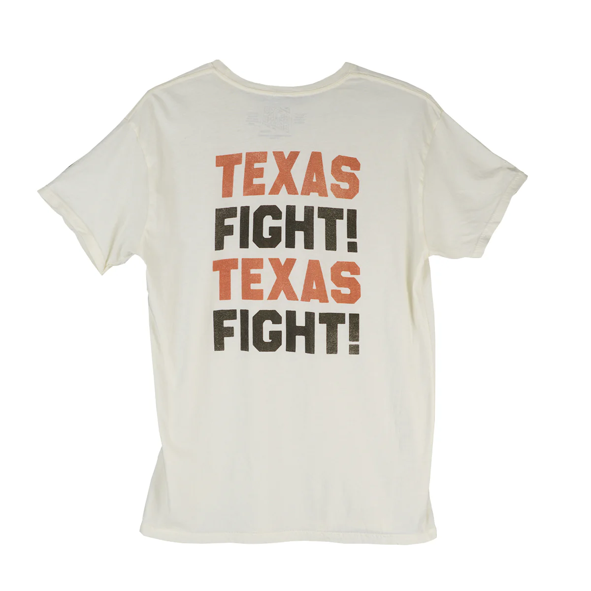 Texas Longhorn Retro Brand Unisex Texas Fight Tee (Natural)(Tex5089b-txfight) (Vintage White )Natural) - Image 2