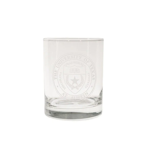 Texas Longhorn Seal 14oz Rocks Glass (2011-SEAL) - Image 2
