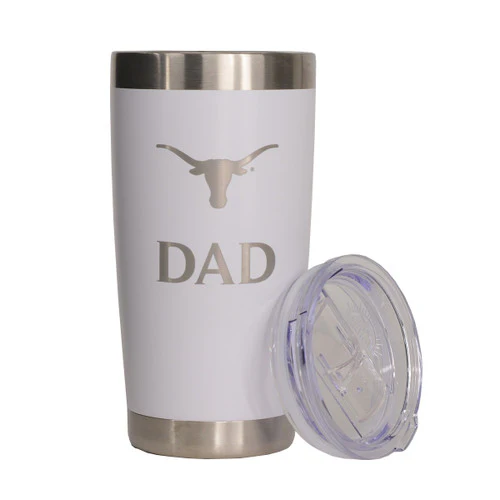 Texas Longhorn Stainless Powder Coated 20oz DAD Tumbler (LE6000W) - Image 2