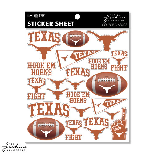 Texas Longhorn Sticker Sheet (SS1-19) - Image 2
