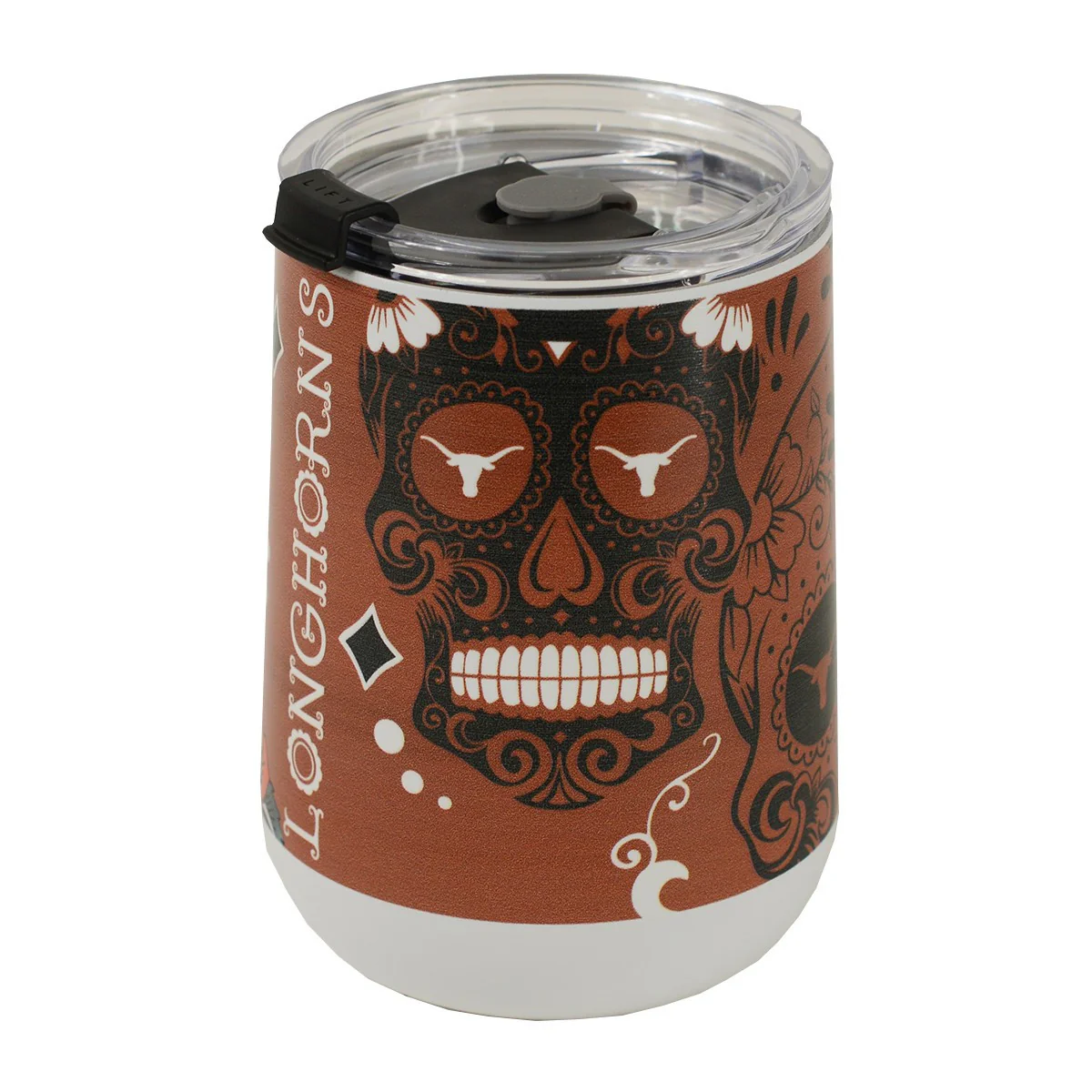 Texas Longhorn Sugar Skulls 18 oz Tumbler - Image 2