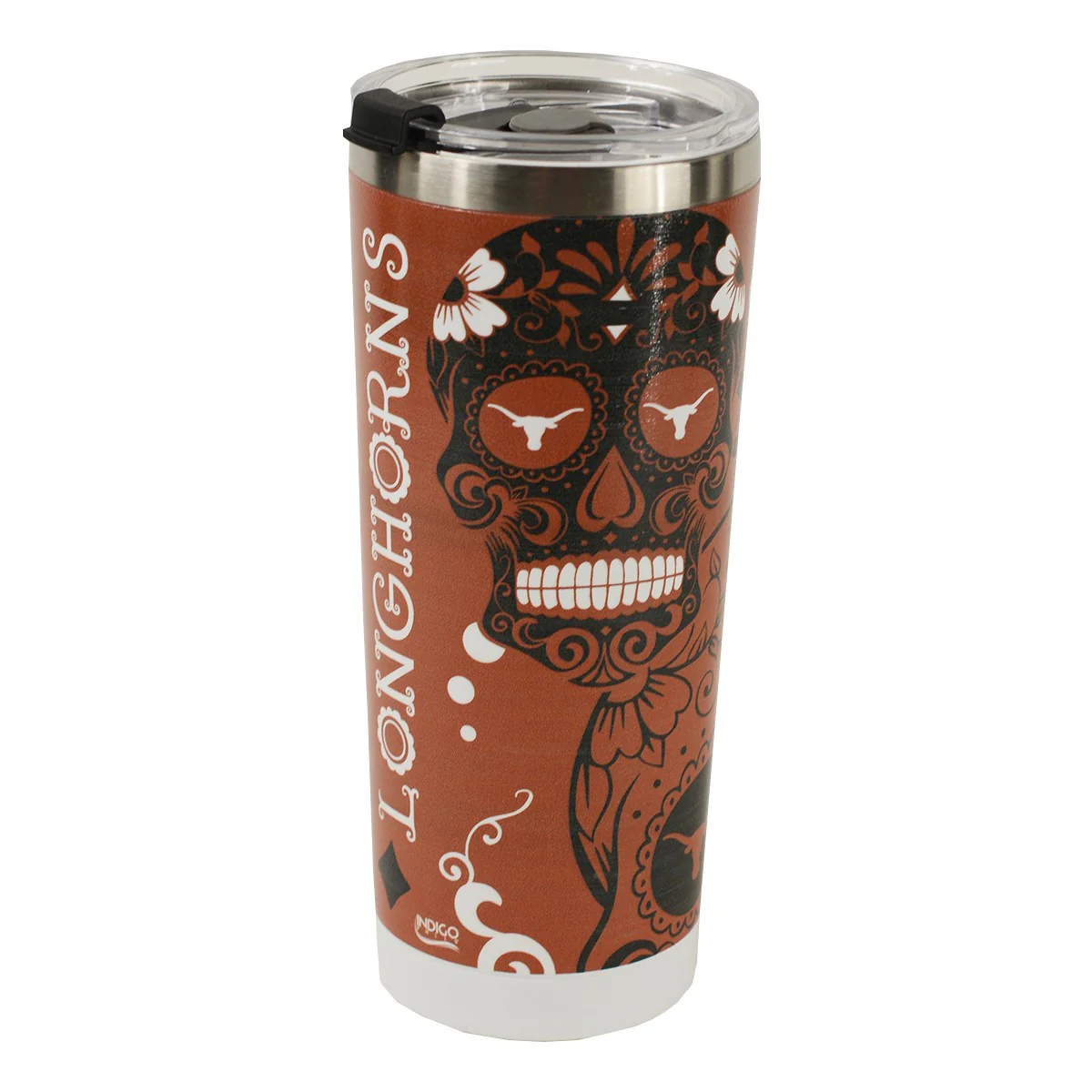 Texas Longhorn Sugar Skulls 24 oz Tumbler - Image 2