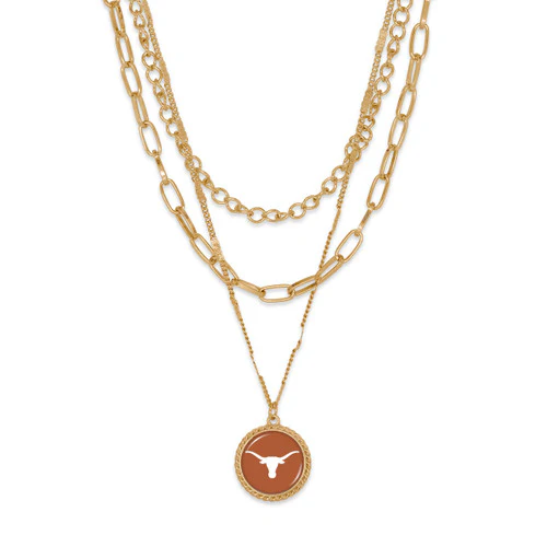 Texas Longhorn Sydney 3 Tier Necklace (TEX43413) - Image 2