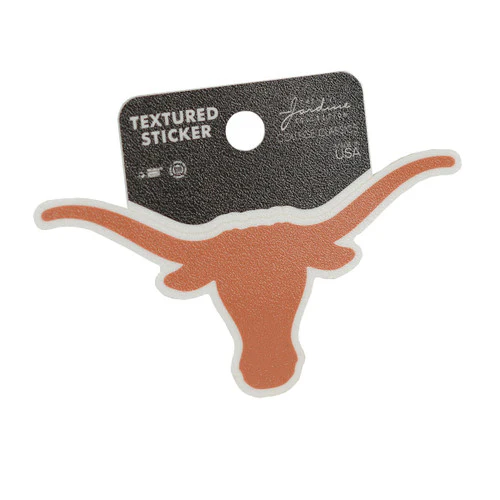 Texas Longhorn Textured Logo Sticker - Image 2