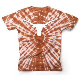 Texas Longhorn Toddler Logo Tie Dye Tee (BO/WHT)