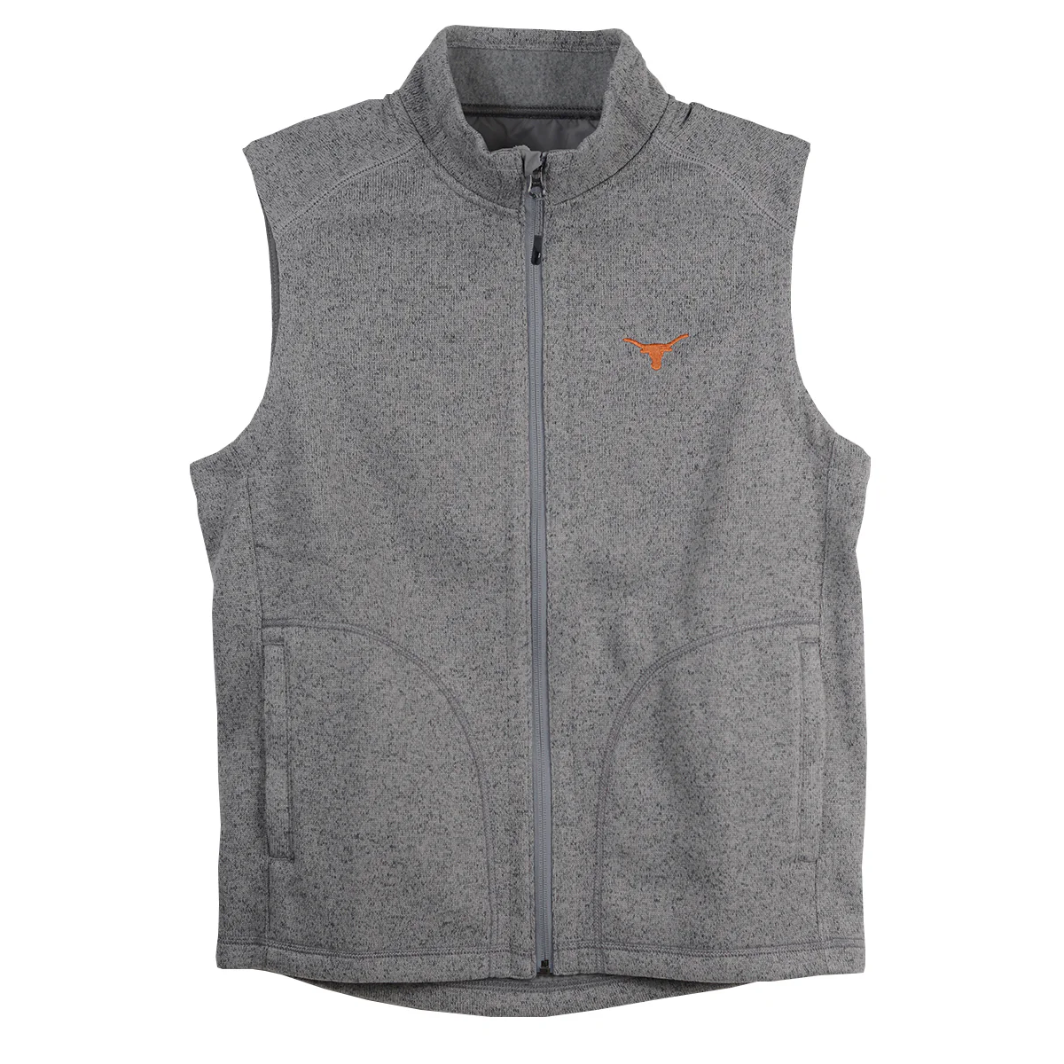 Texas Longhorn Men's Tommy Bahama Playoff Full Zip Vest (Grey)
