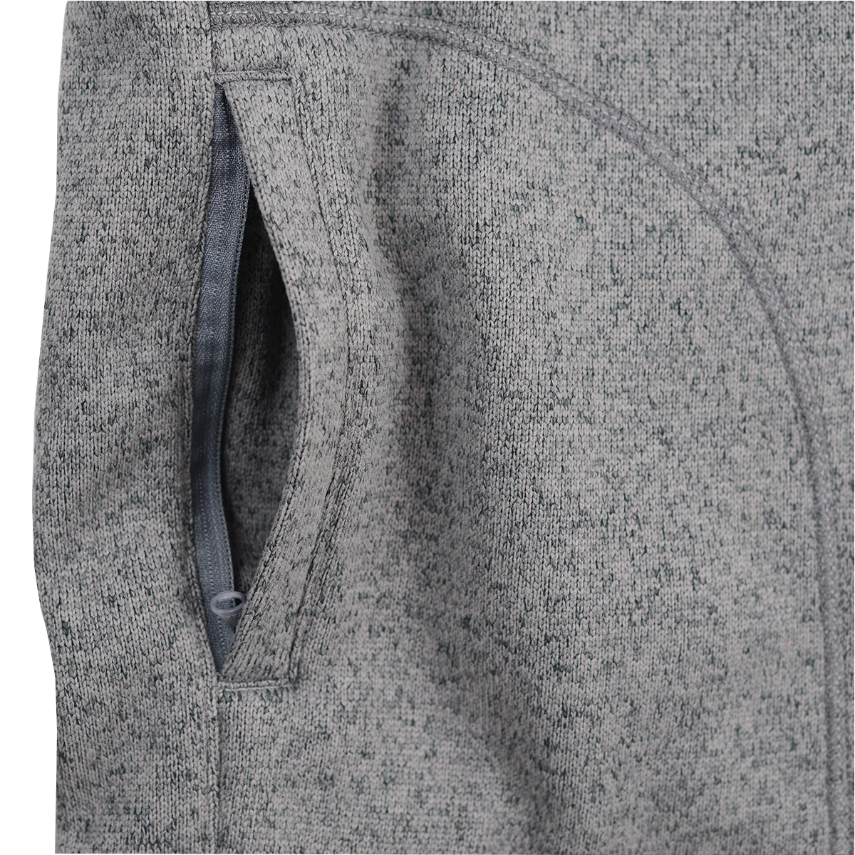 Texas Longhorn Men's Tommy Bahama Playoff Full Zip Vest (Grey) - Image 4
