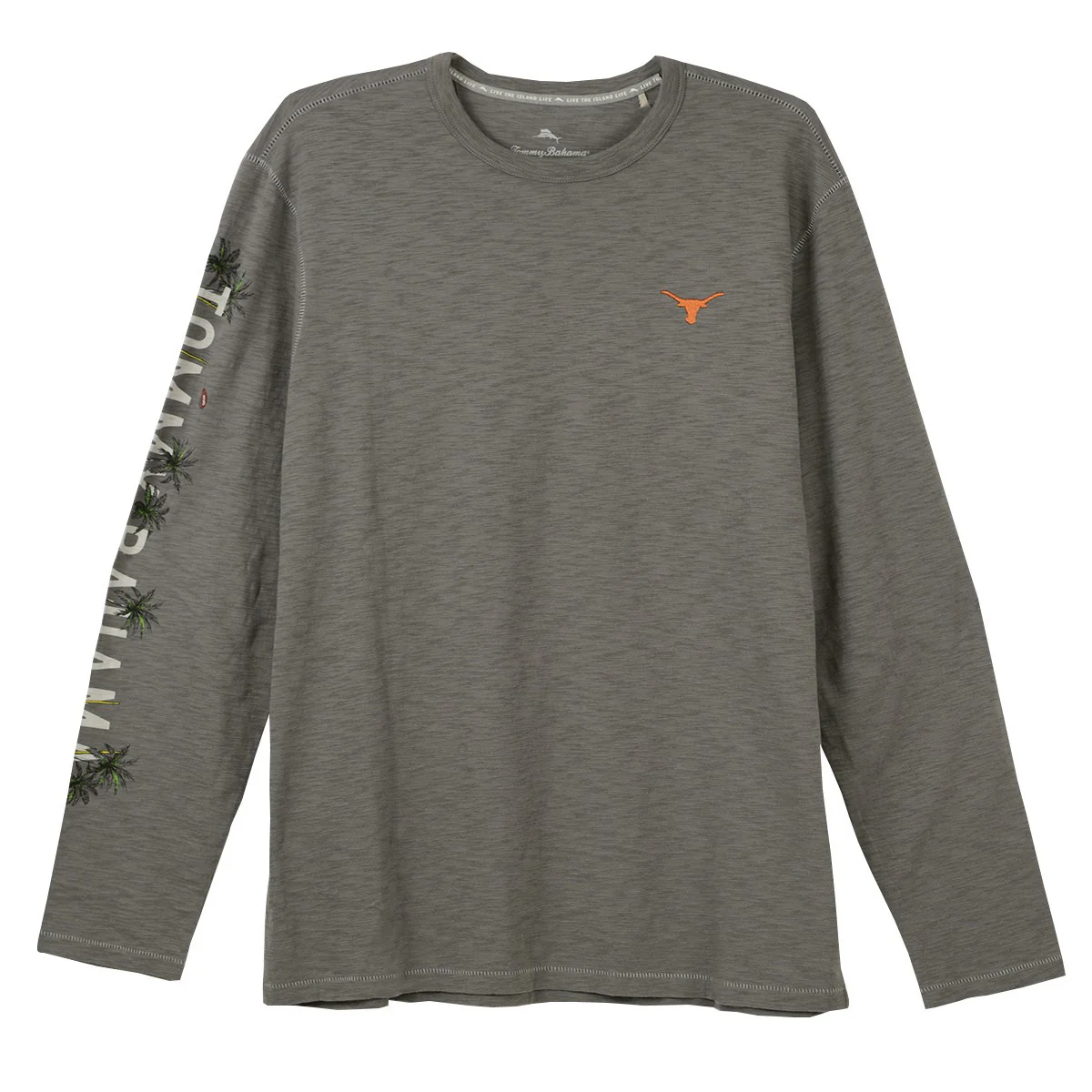Texas Longhorn Tommy Bahama Sport Oasis Endzone Lux Tee (SHADOW) - Image 2