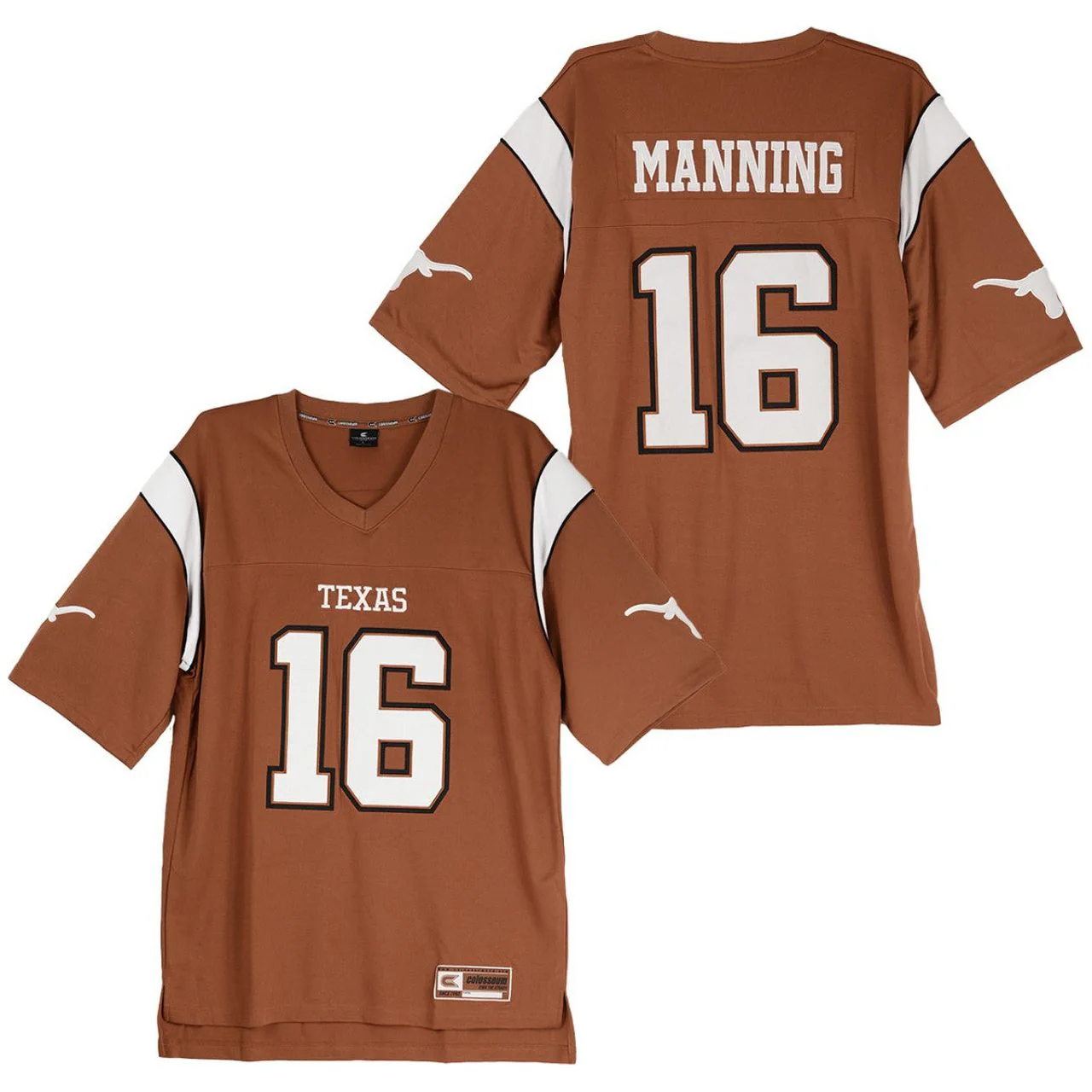 Texas Longhorn Colosseum Youth Appliqued Replica Manning 16 Jersey (MIJF40794)