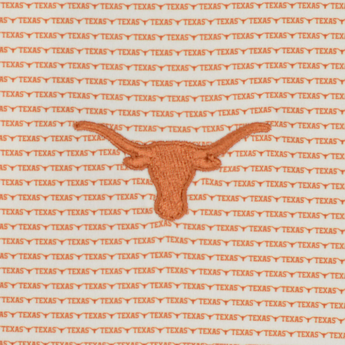 Texas Longhorns Forty Acres Texas Spelled Stripe Ecotec Polo - Image 2